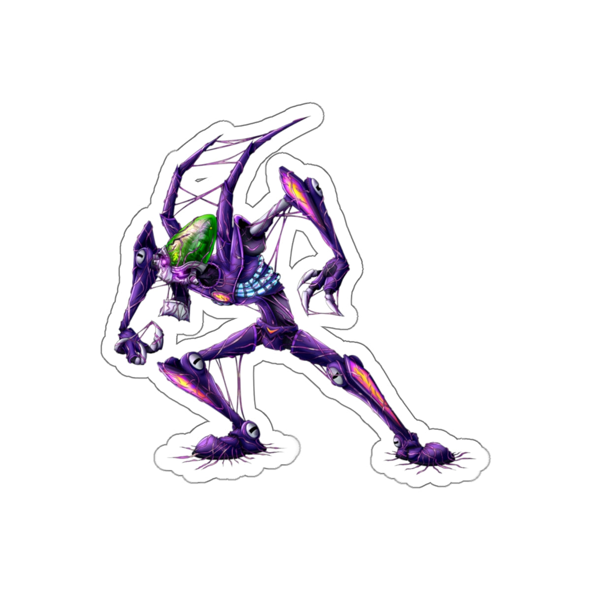 Dr Nefarious Zeta Virus Infection - Die-Cut Sticker