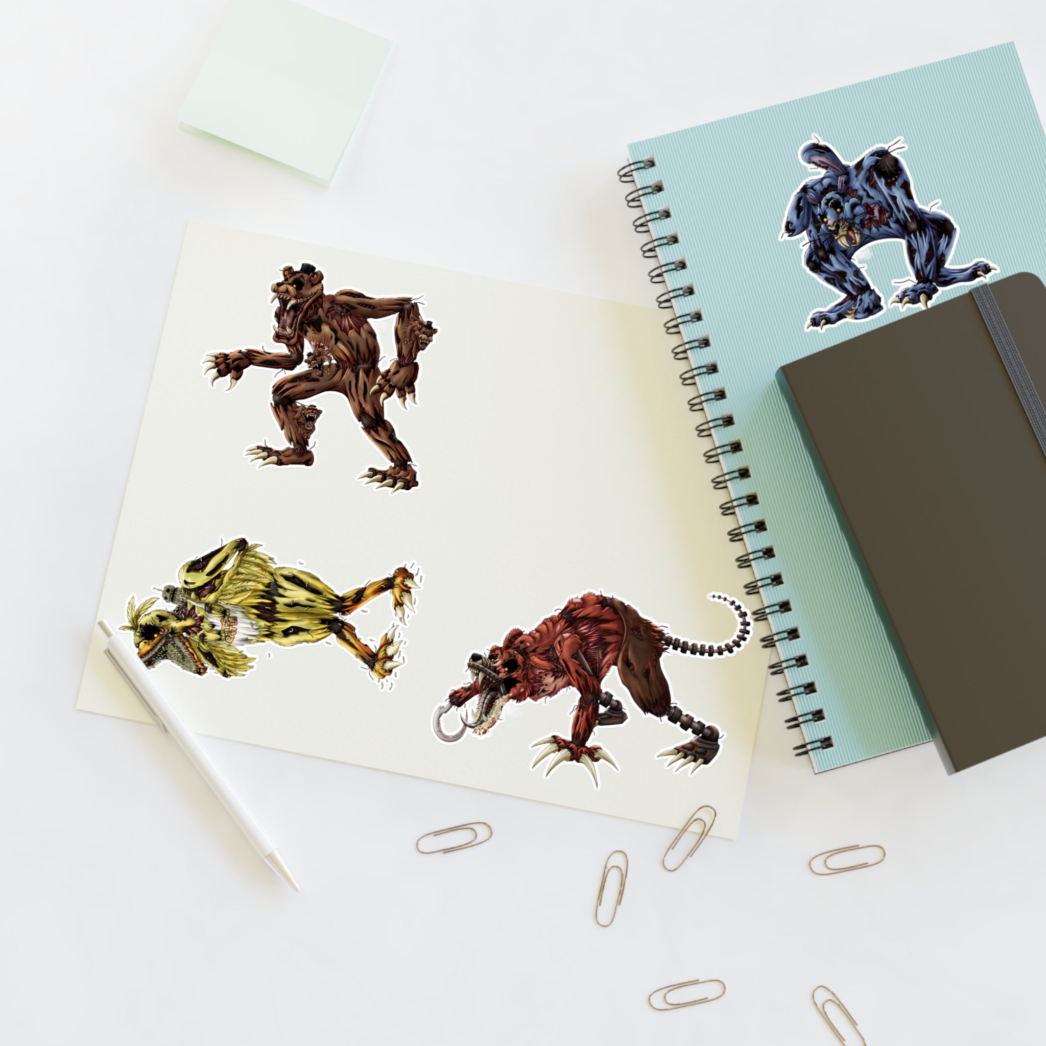 Nightmare Animatronics - Sticker Sheet