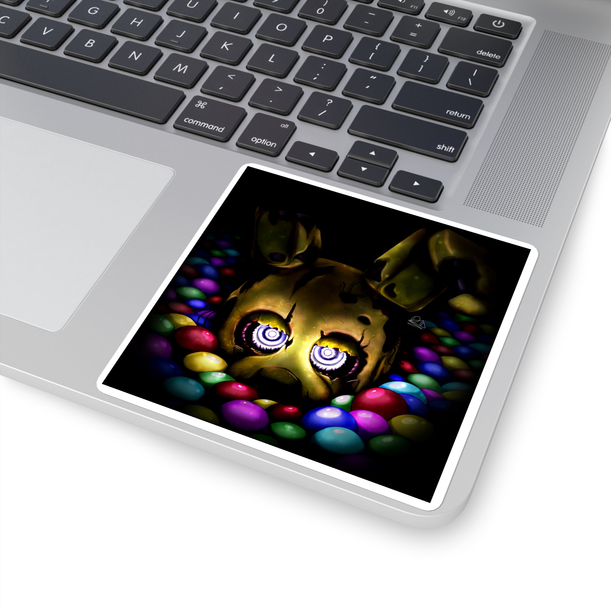 Into the Pit but it's Springtrap - Square Stickers