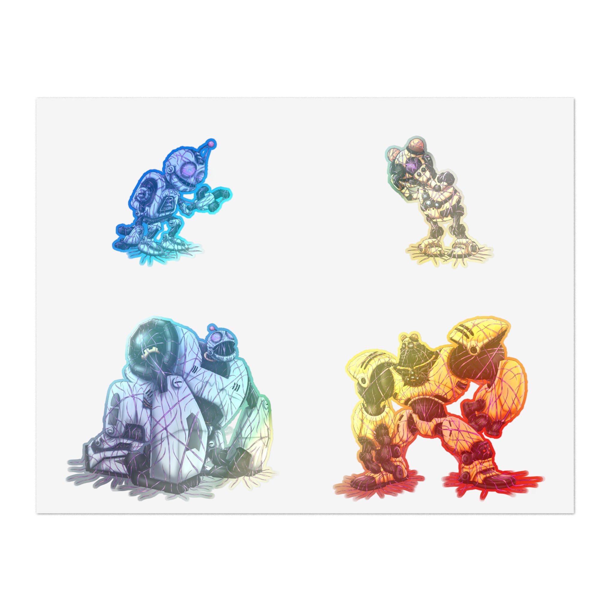 Clank and Kit Zeta Virus Infection - Sticker Sheet