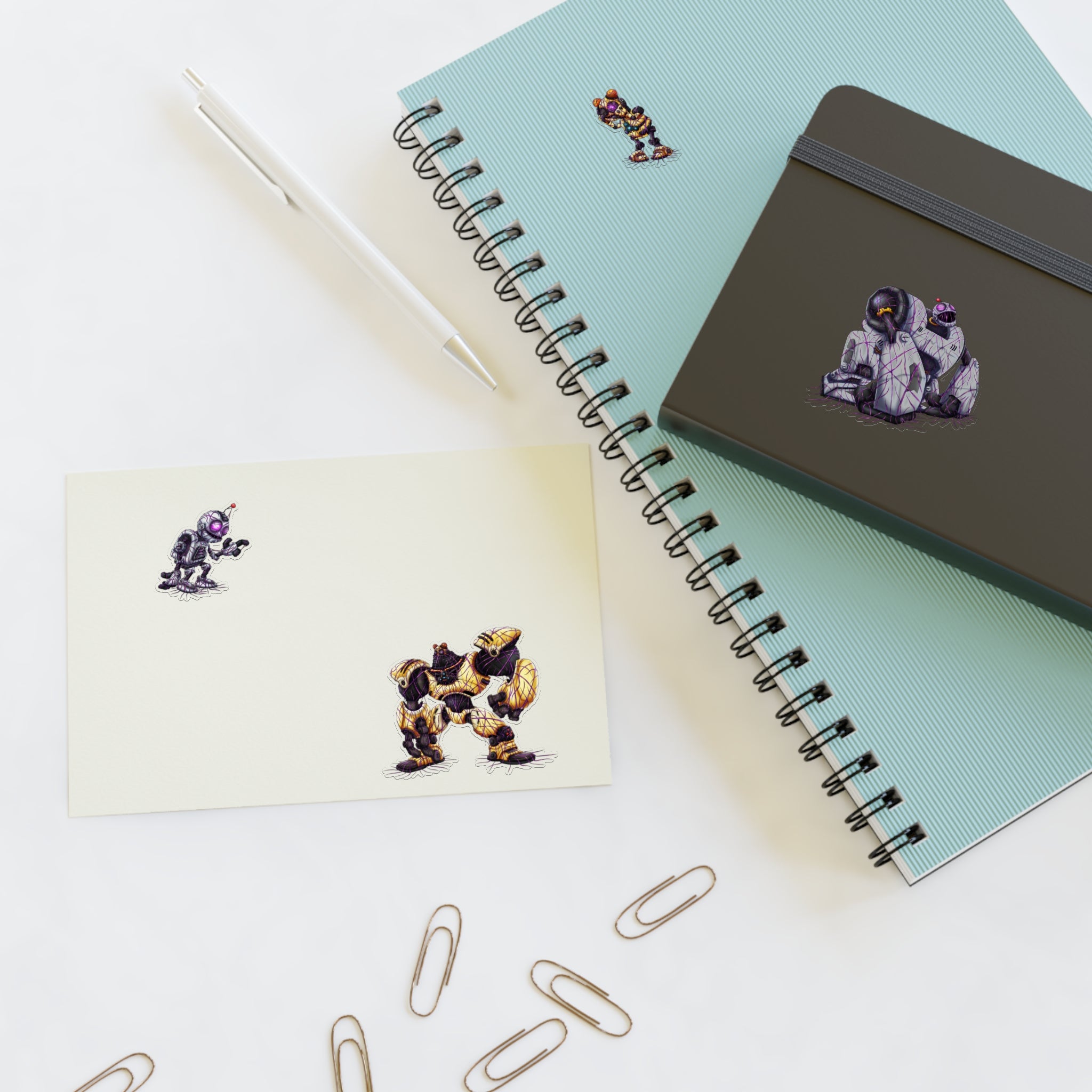 Clank and Kit Zeta Virus Infection - Sticker Sheet