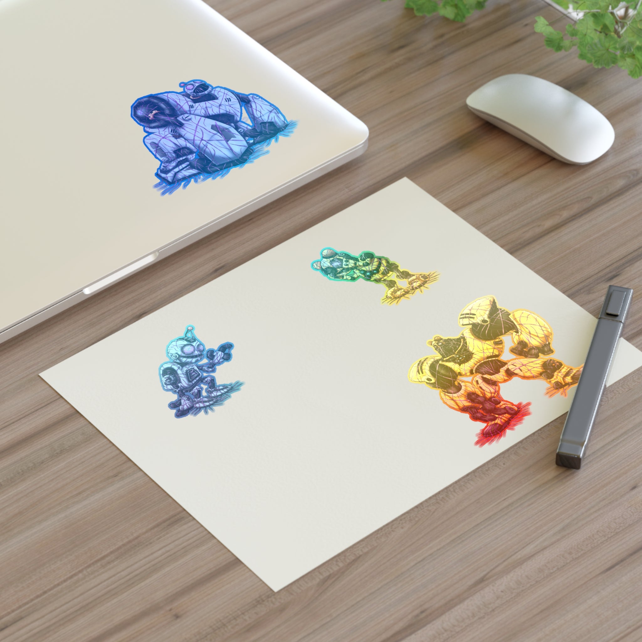 Clank and Kit Zeta Virus Infection - Sticker Sheet