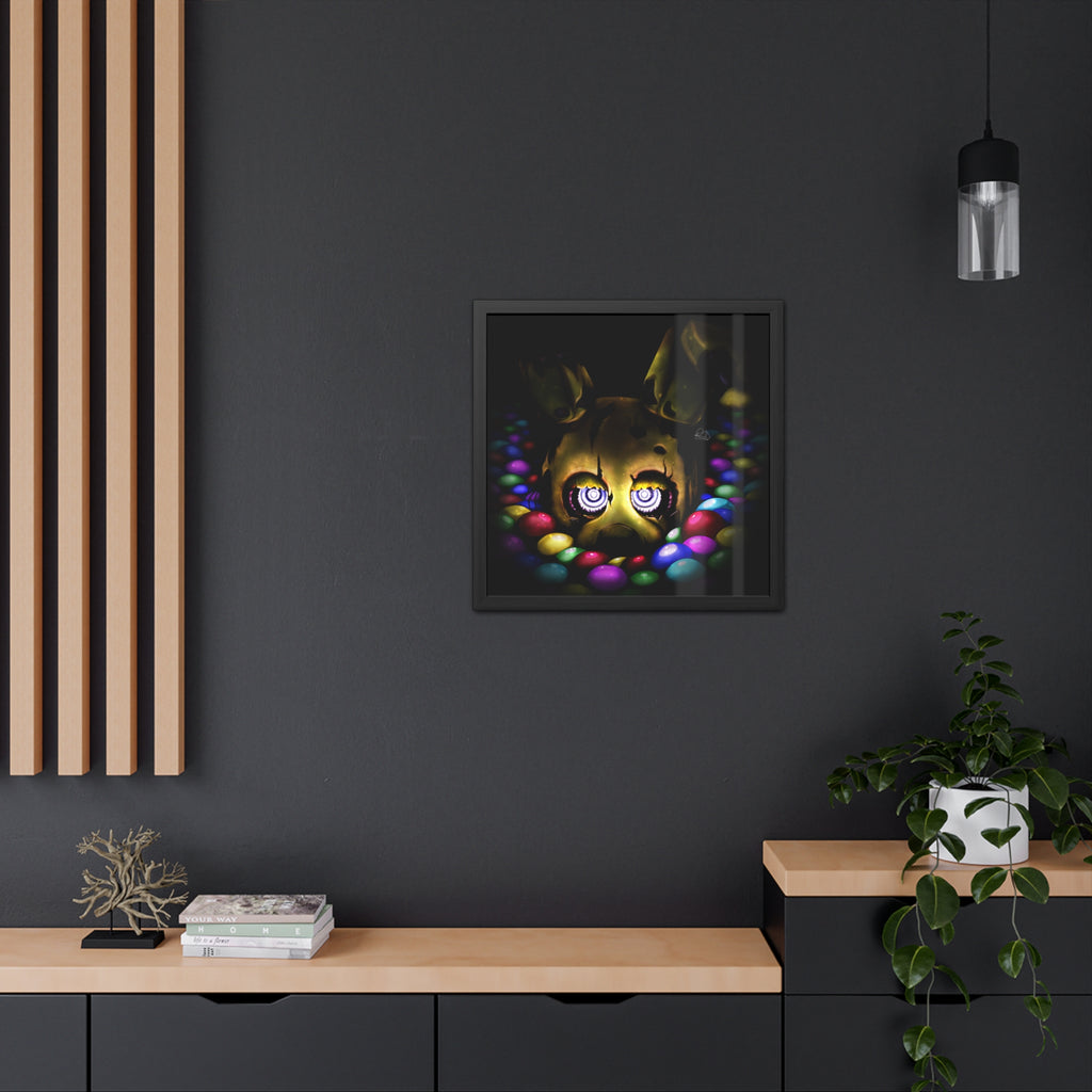 Into the Pit but it's Springtrap - Framed Poster