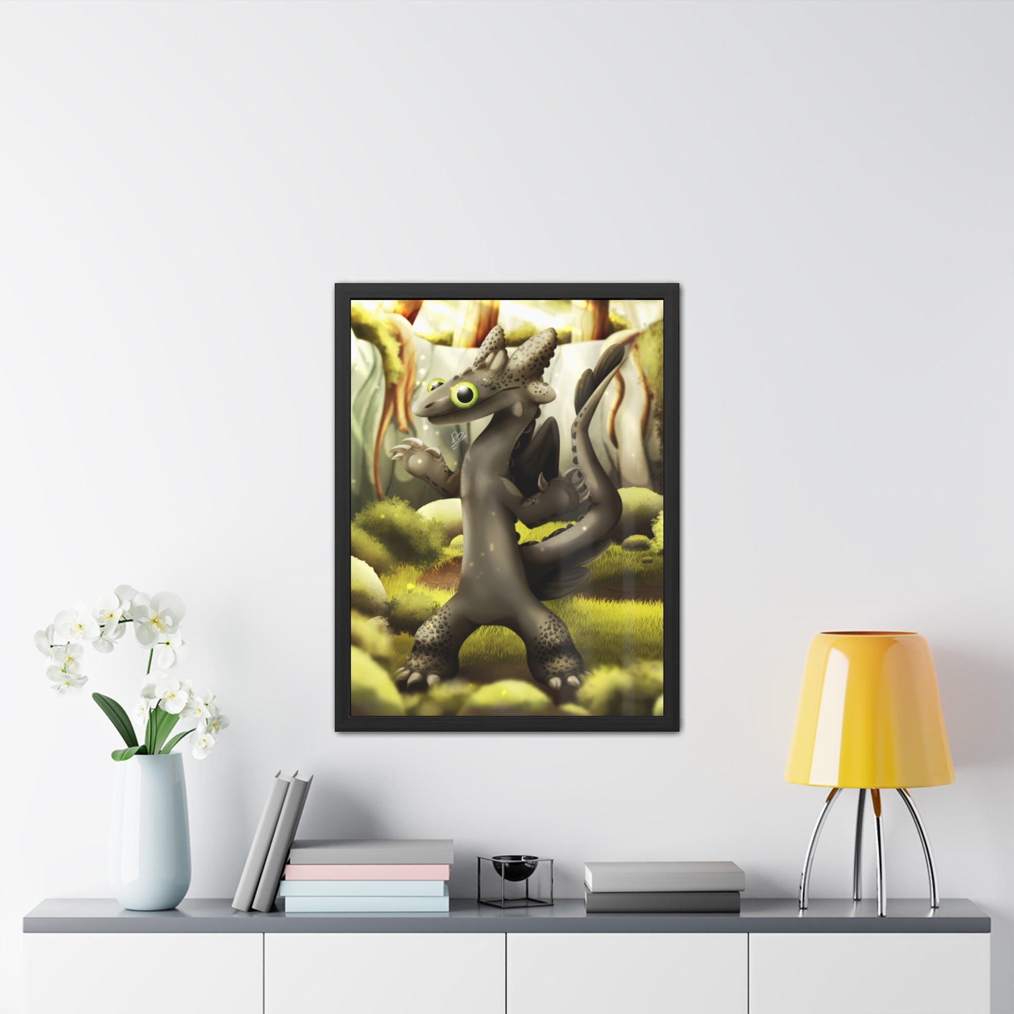 Toothless Dancing - Framed Poster