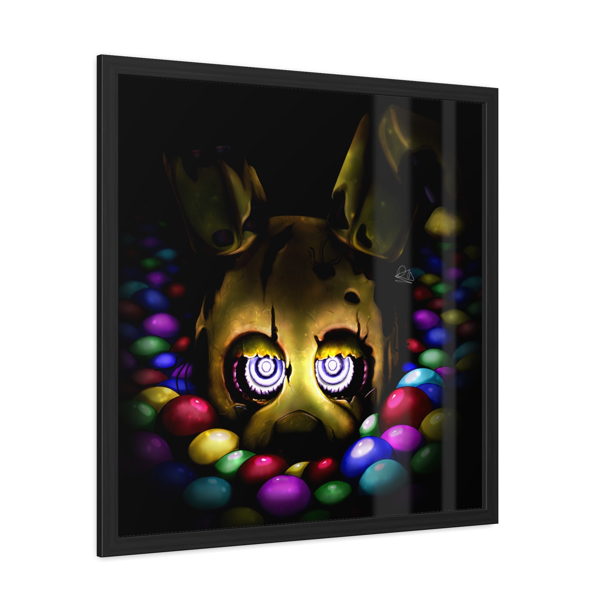 Into the Pit but it's Springtrap - Framed Poster