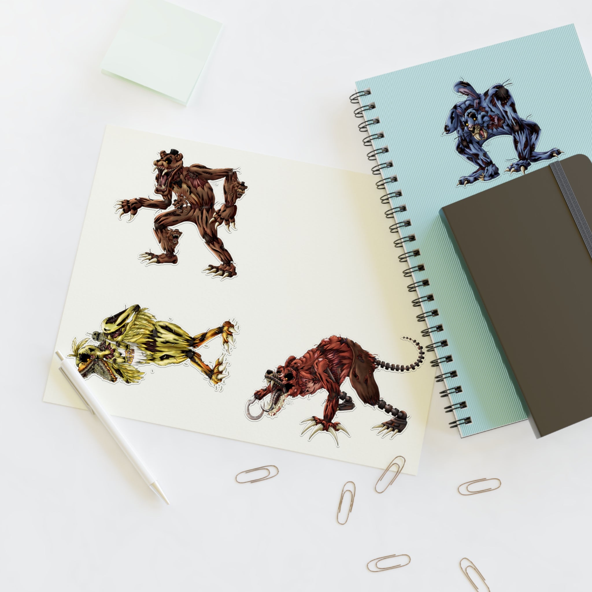 Nightmare Animatronics - Sticker Sheet