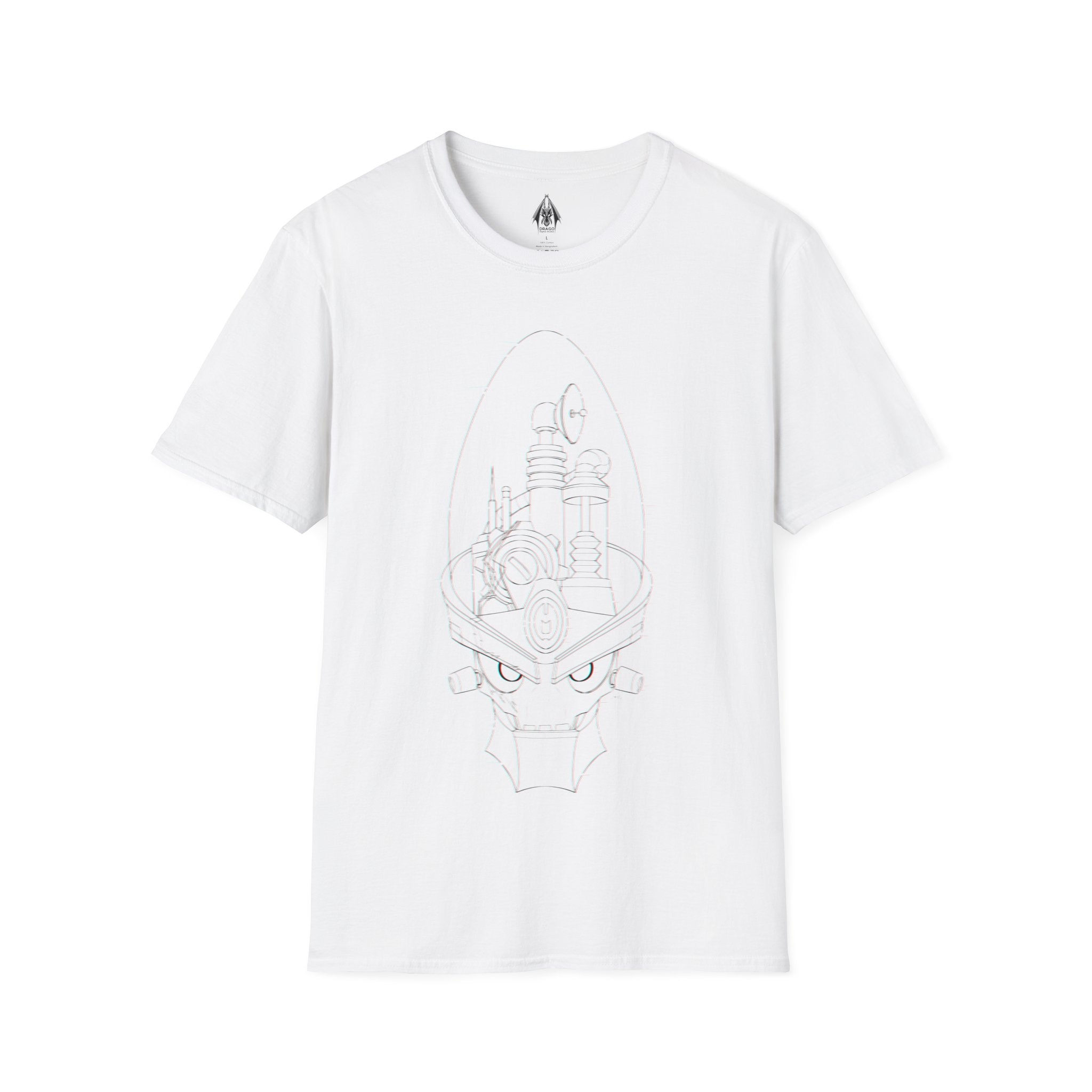 Dr Nefarious Glitch - Unisex Softstyle T-Shirt