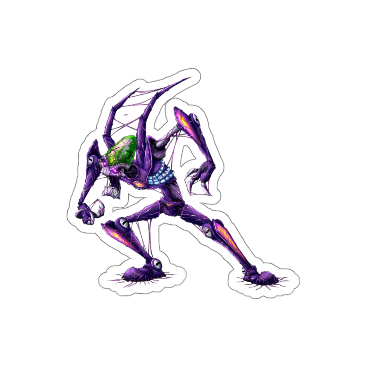 Dr Nefarious Zeta Virus Infection - Die-Cut Sticker