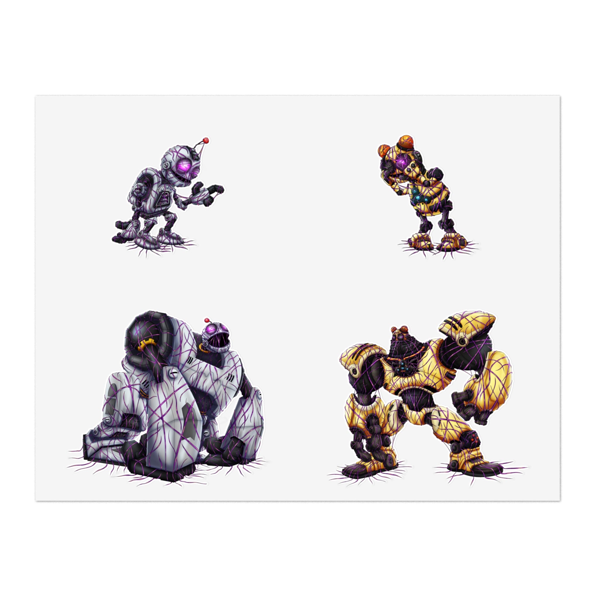 Clank and Kit Zeta Virus Infection - Sticker Sheet