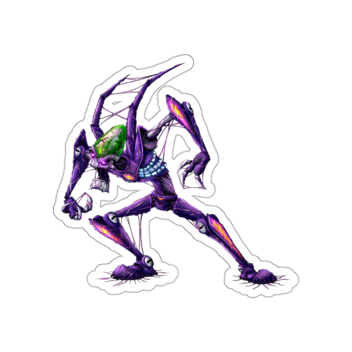 Dr Nefarious Zeta Virus Infection - Die-Cut Sticker