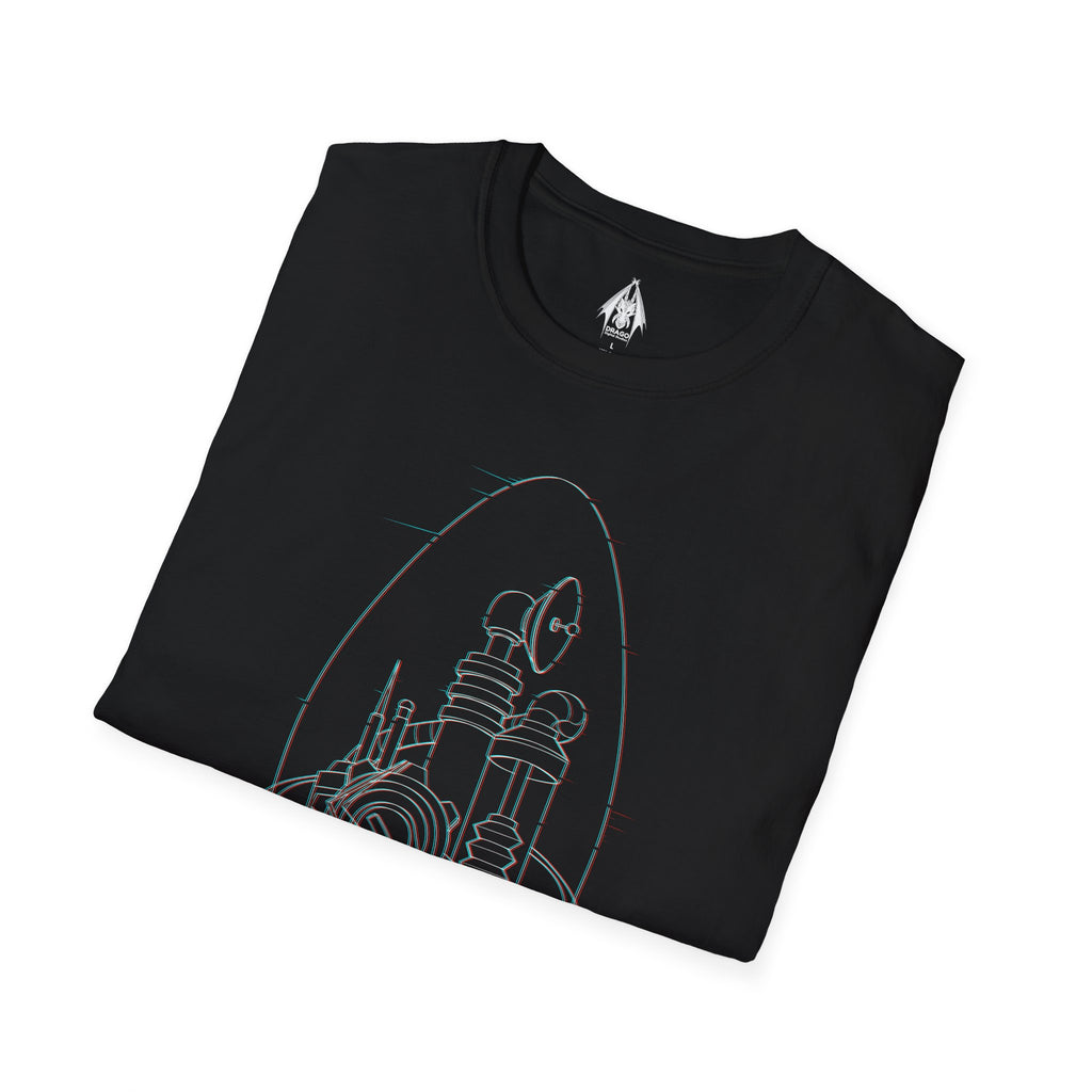 Dr Nefarious Glitch - Unisex Softstyle T-Shirt