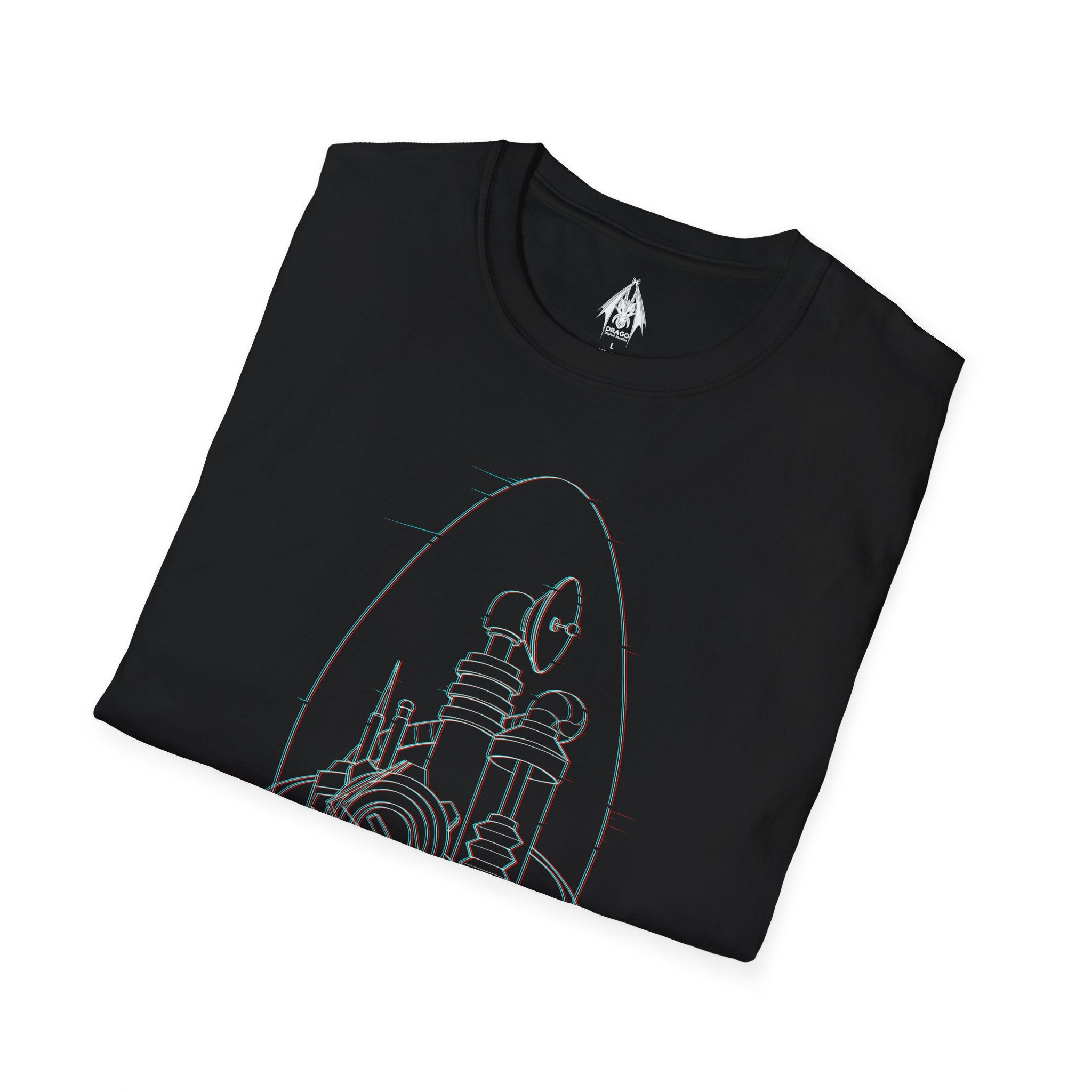 Dr Nefarious Glitch - Unisex Softstyle T-Shirt