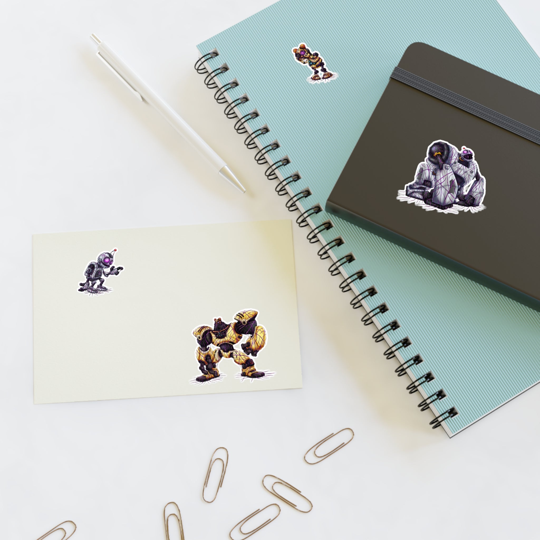 Clank and Kit Zeta Virus Infection - Sticker Sheet