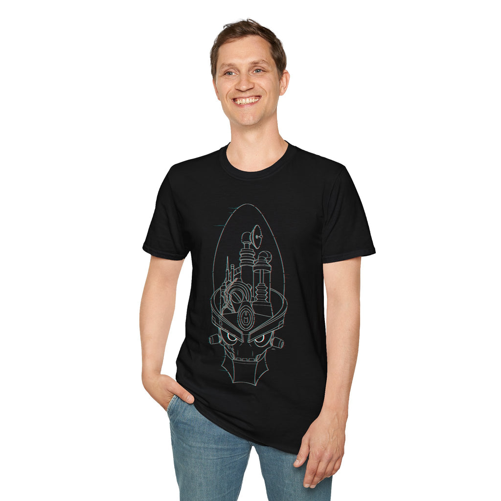 Dr Nefarious Glitch - Unisex Softstyle T-Shirt