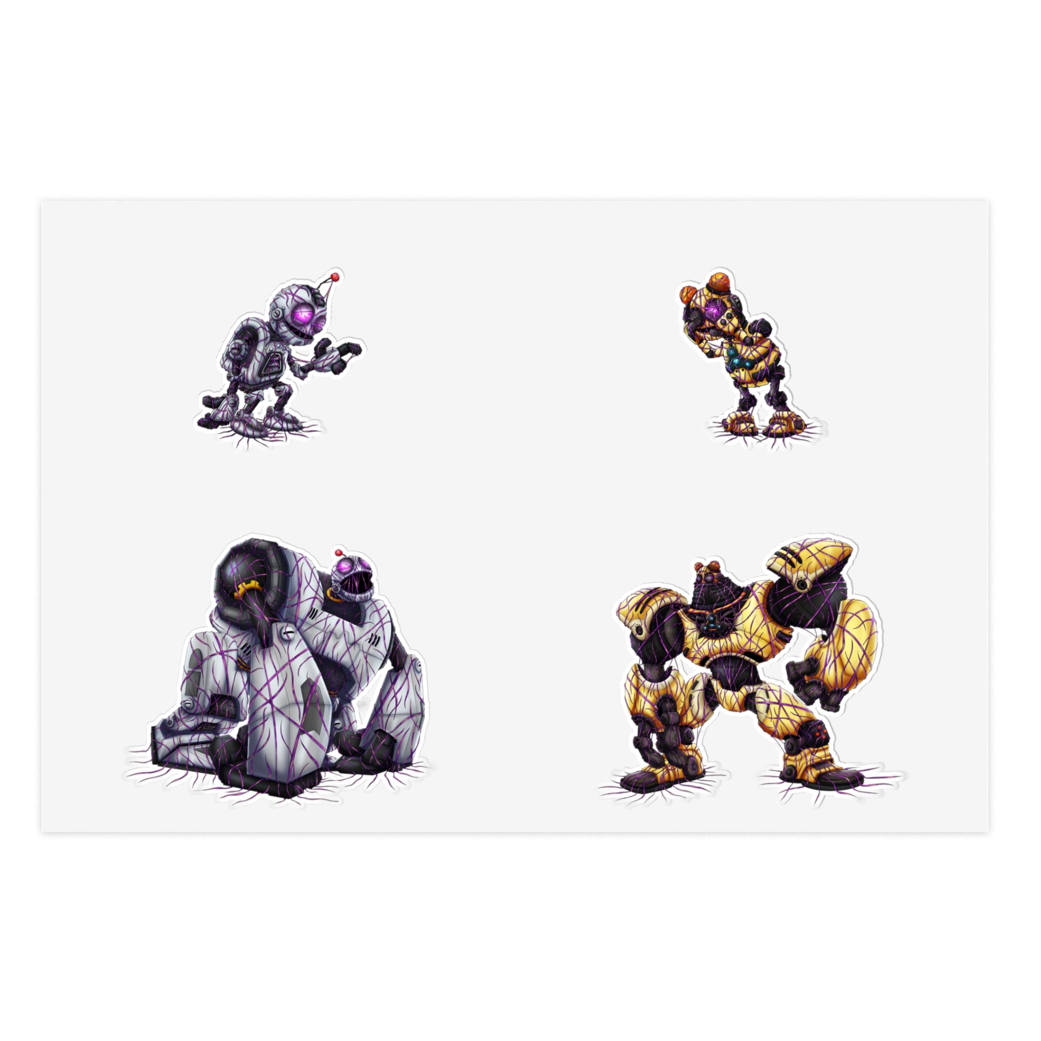 Clank and Kit Zeta Virus Infection - Sticker Sheet