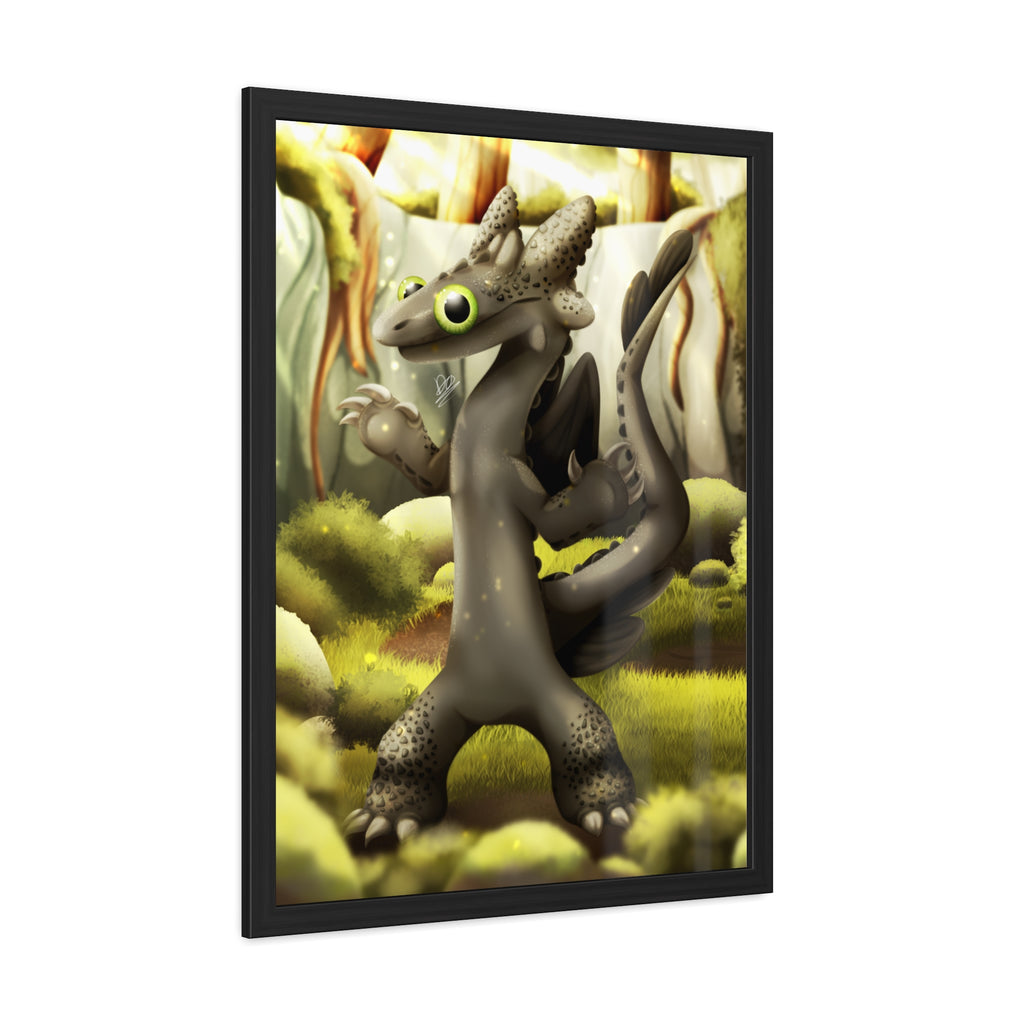 Toothless Dancing - Framed Poster