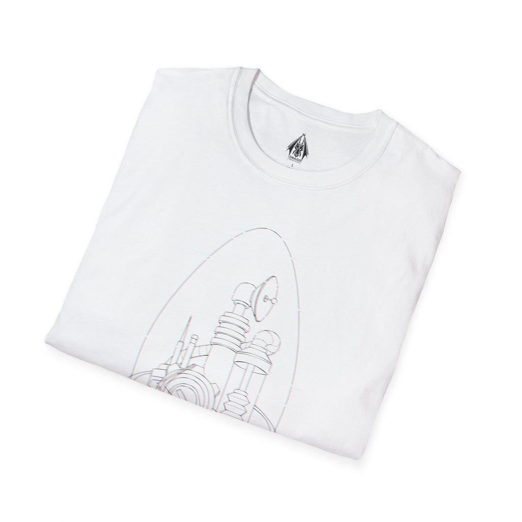 Dr Nefarious Glitch - Unisex Softstyle T-Shirt