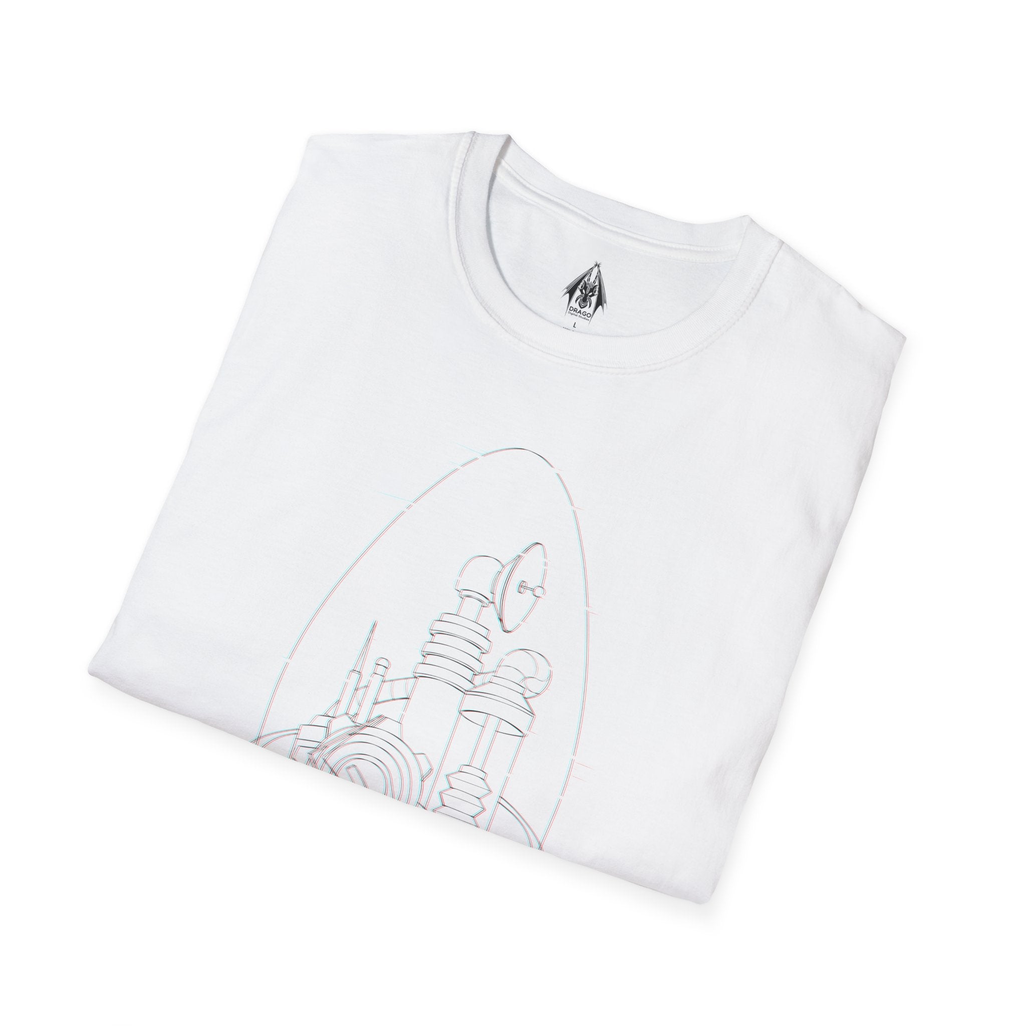 Dr Nefarious Glitch - Unisex Softstyle T-Shirt