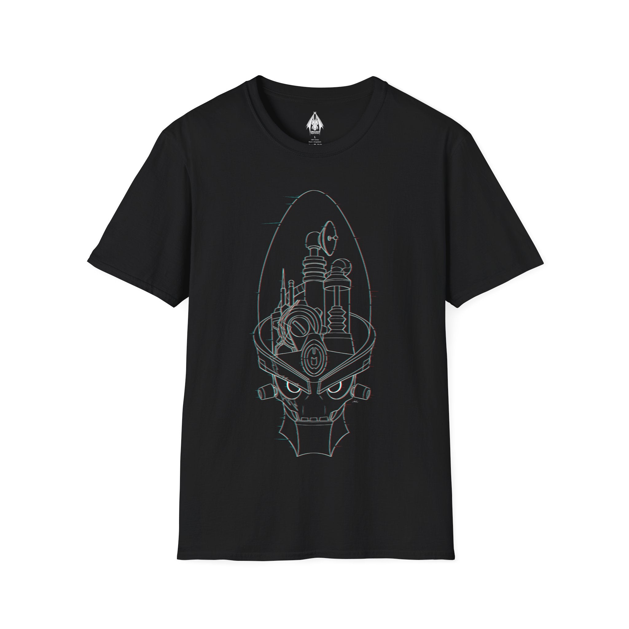 Dr Nefarious Glitch - Unisex Softstyle T-Shirt