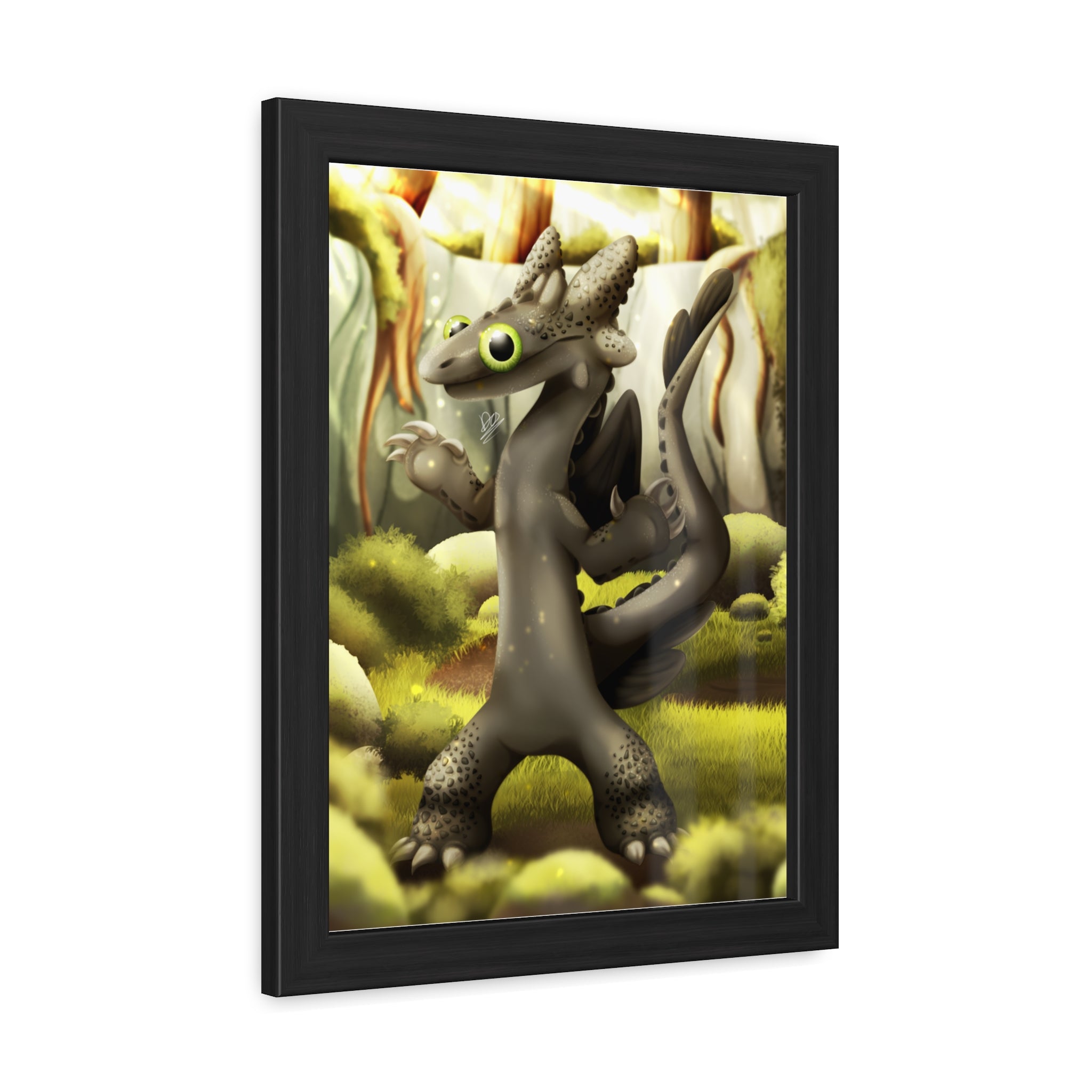Toothless Dancing - Framed Poster