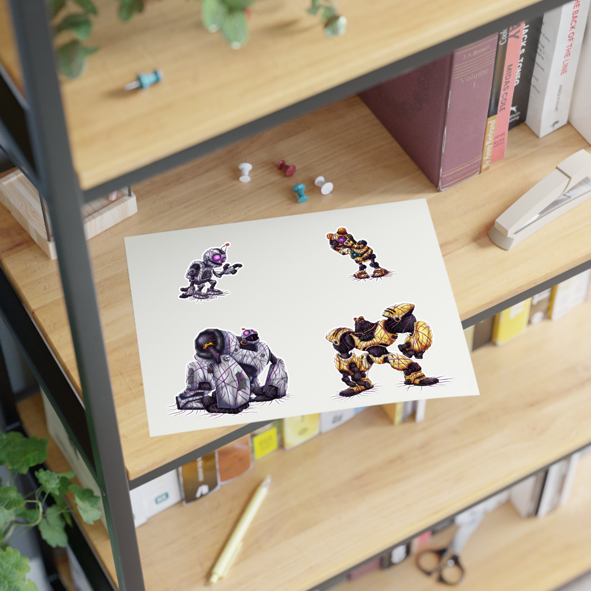 Clank and Kit Zeta Virus Infection - Sticker Sheet