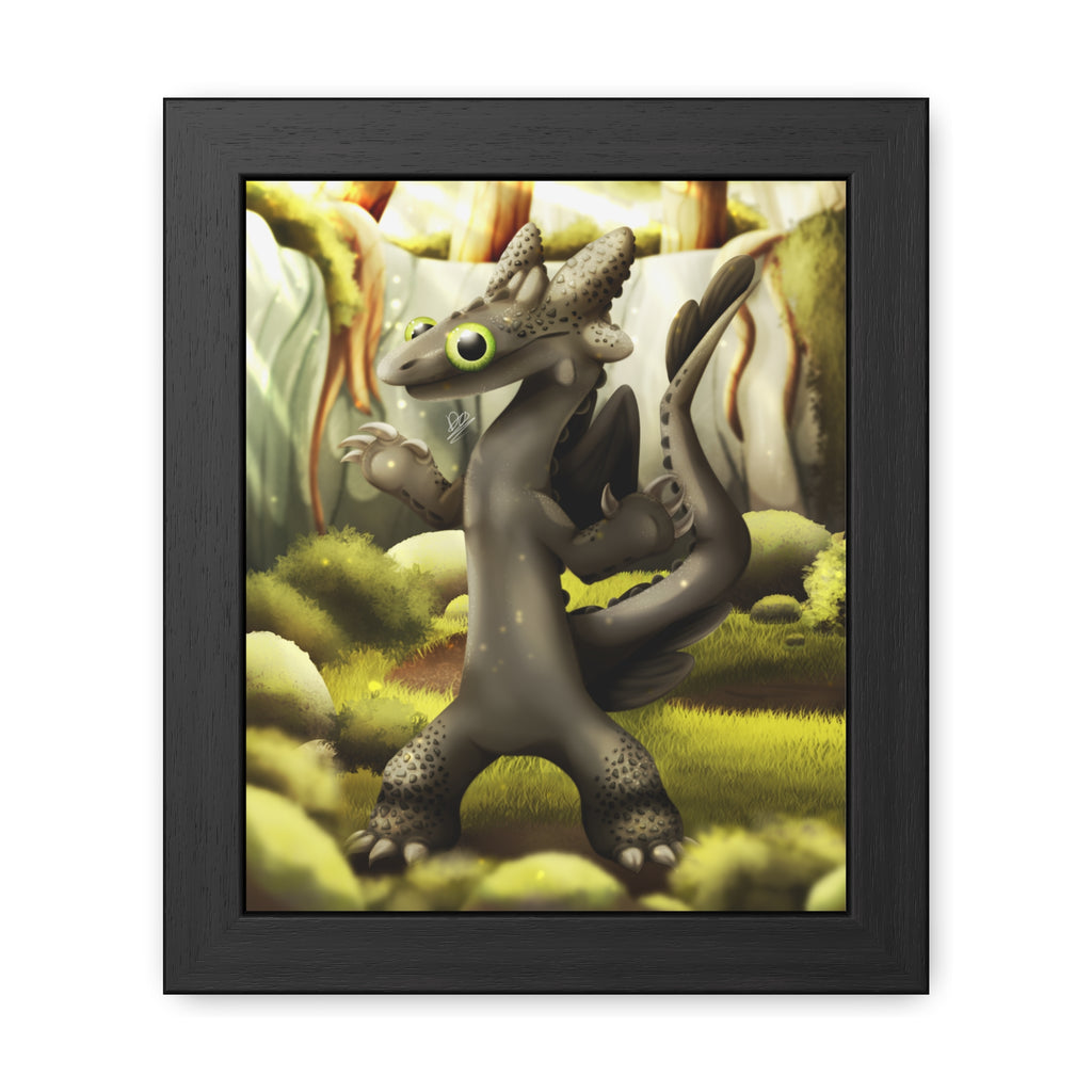 Toothless Dancing - Framed Poster