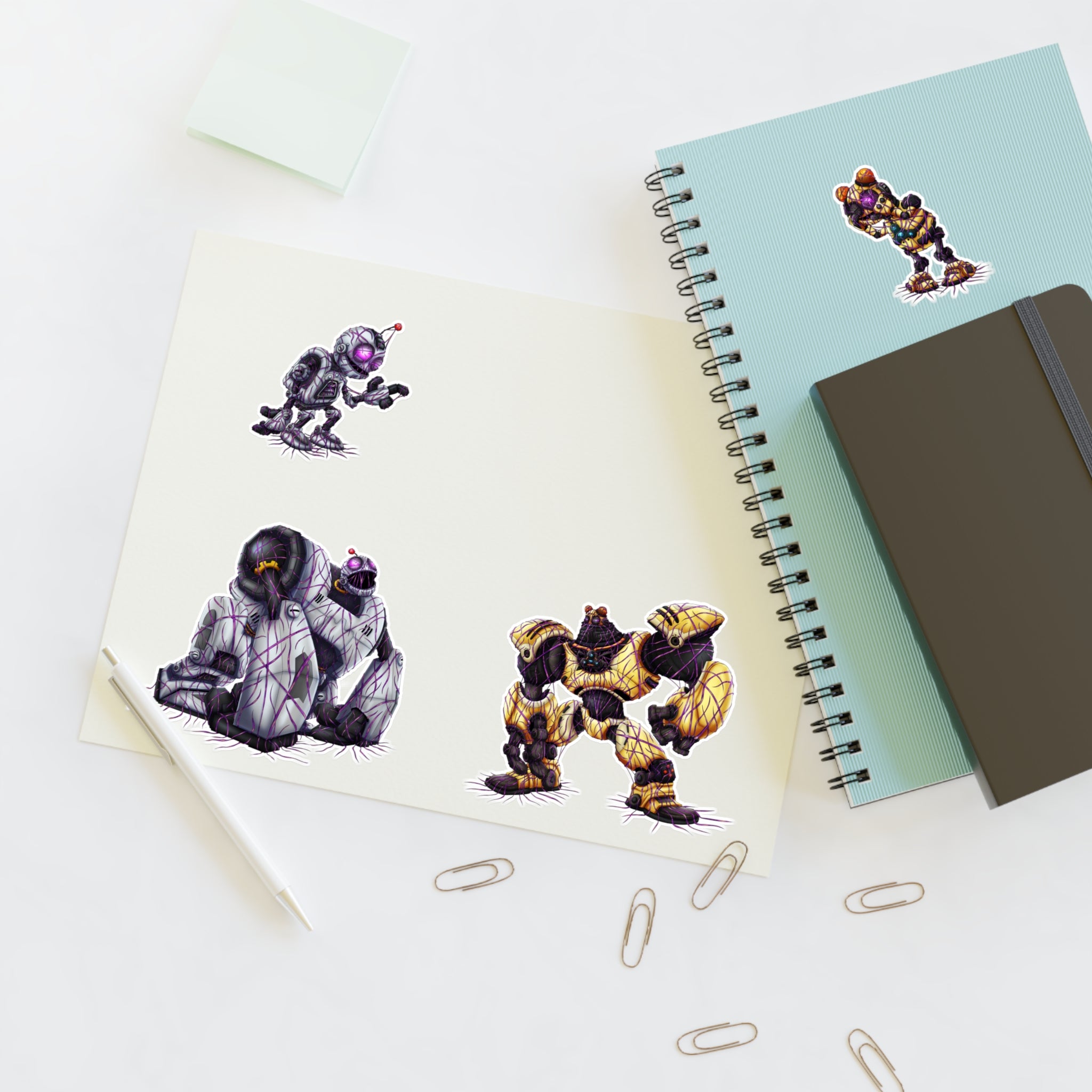 Clank and Kit Zeta Virus Infection - Sticker Sheet