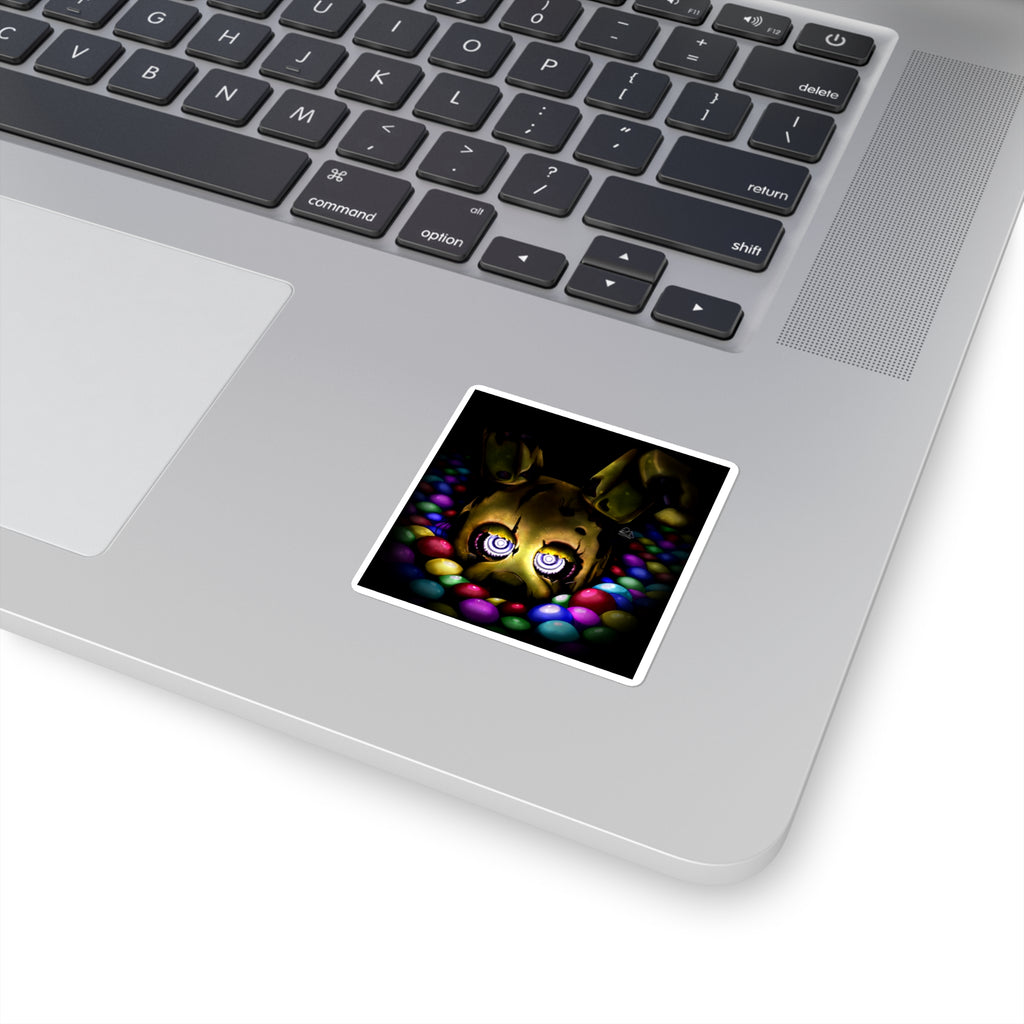 Into the Pit but it's Springtrap - Square Stickers