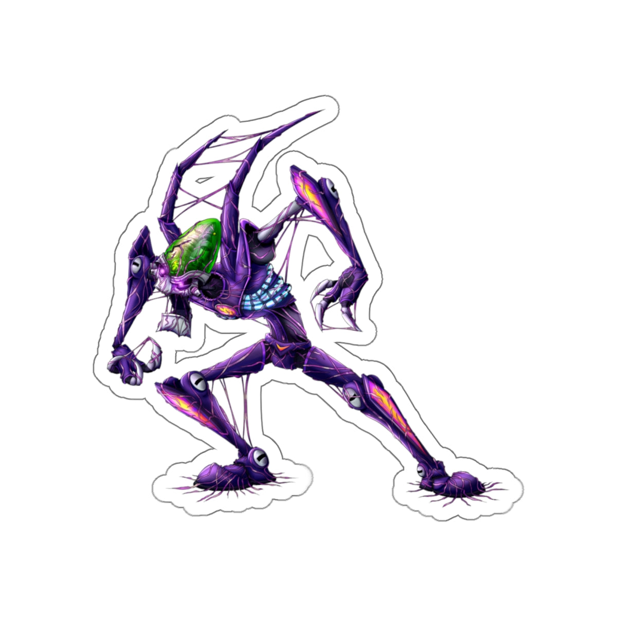 Dr Nefarious Zeta Virus Infection - Die-Cut Sticker