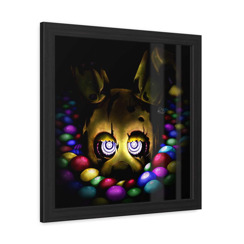 Into the Pit but it's Springtrap - Framed Poster