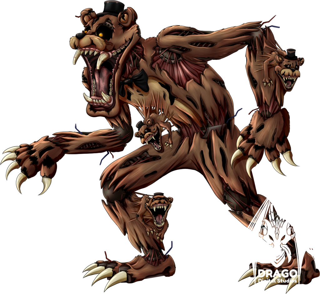 Nightmare Animatronics - Colouring Page
