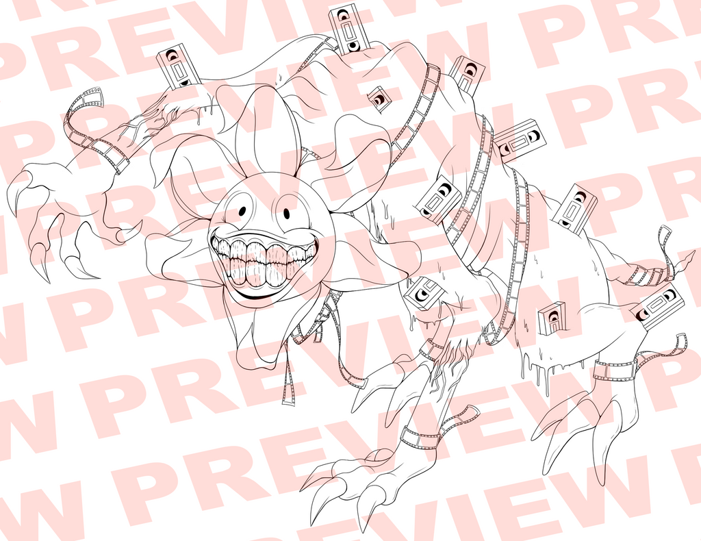 Lethal Dandy - Digital Colouring Page
