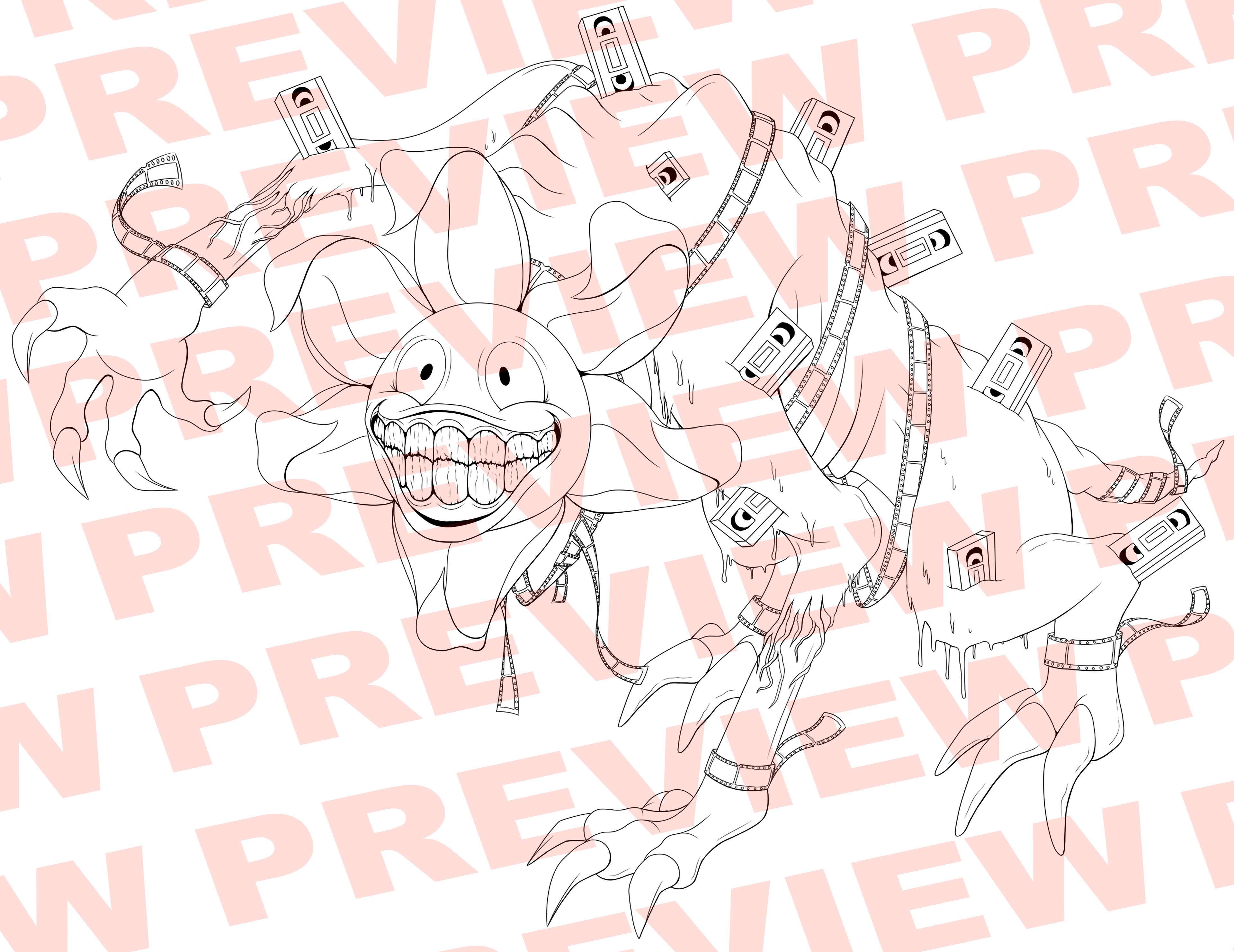 Lethal Dandy - Digital Colouring Page