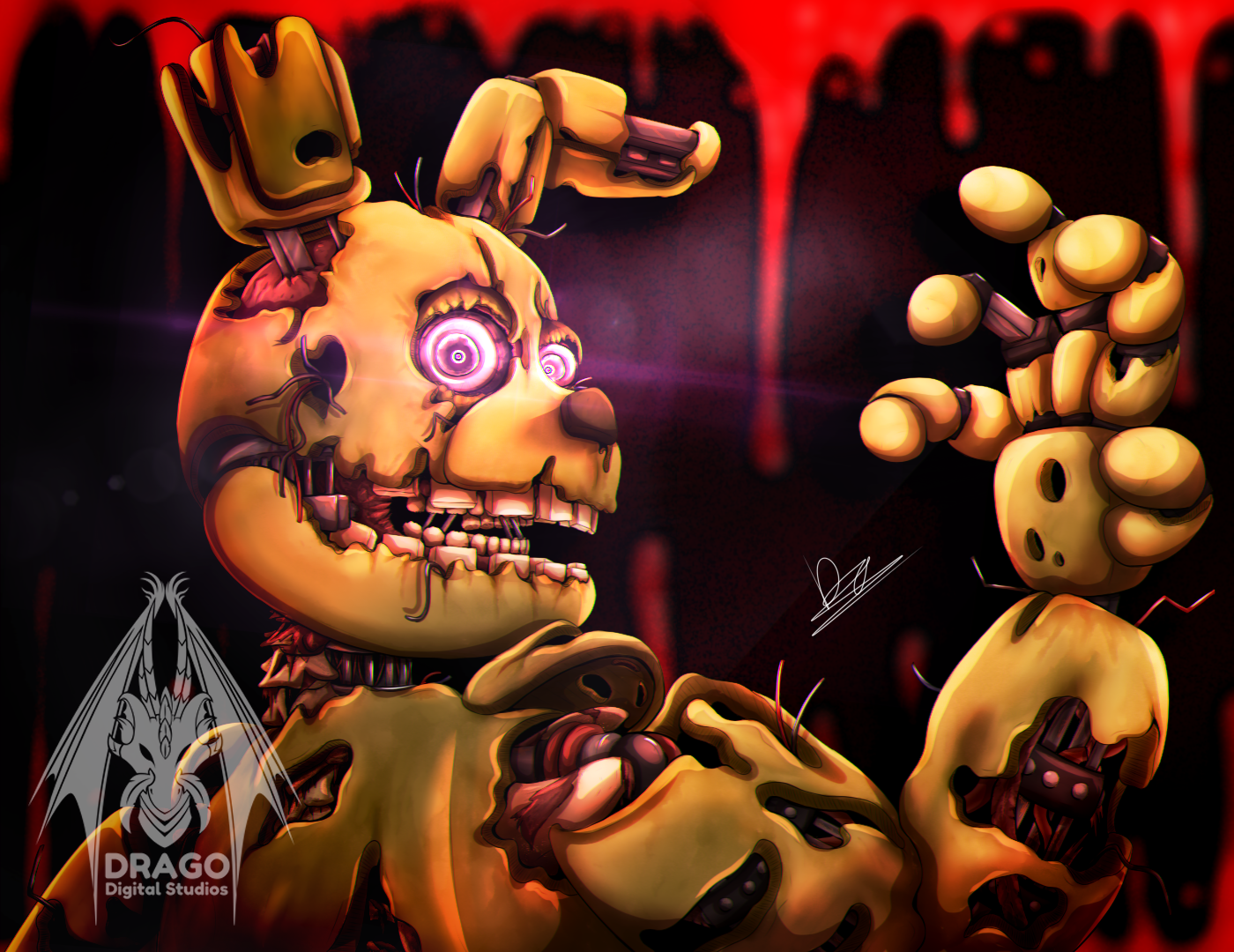 New Beginnings Springtrap - Digital Colouring Page