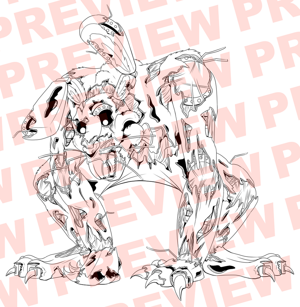 Nightmare Animatronics - Colouring Page