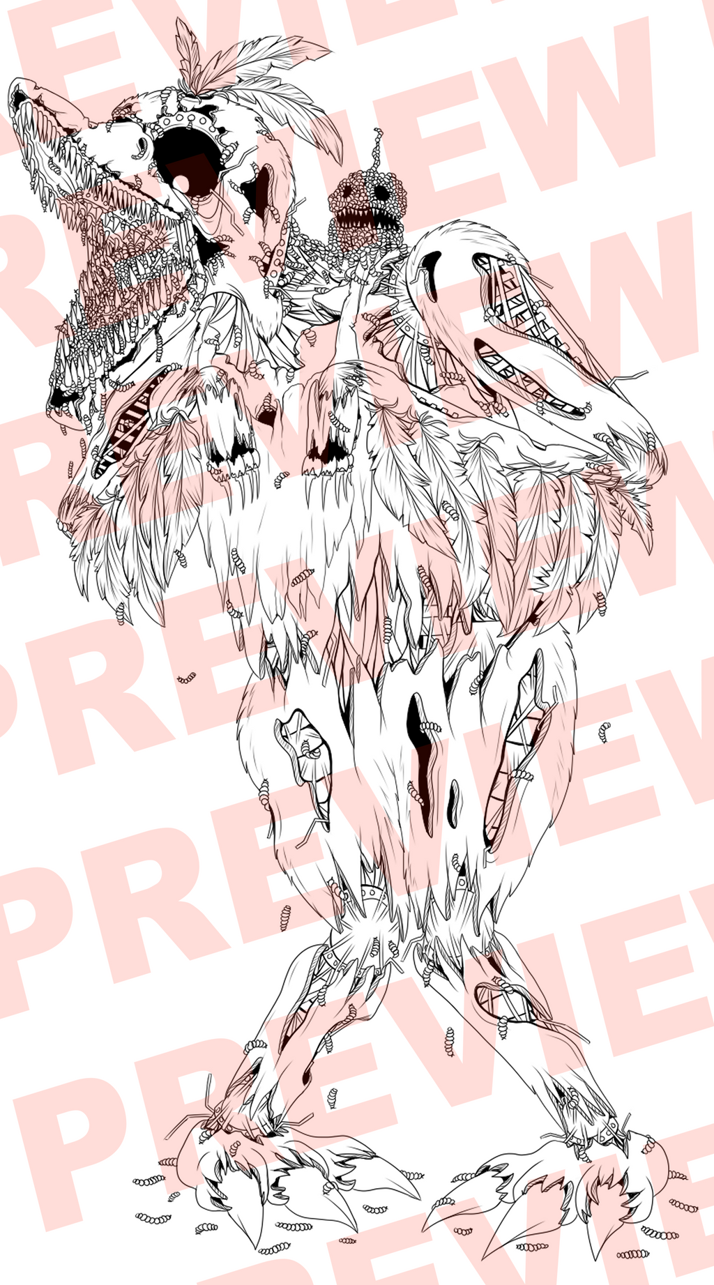 Nightmare Animatronics - Colouring Page
