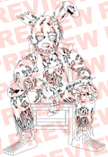 Springtrap on Chair - Digital Colouring Page