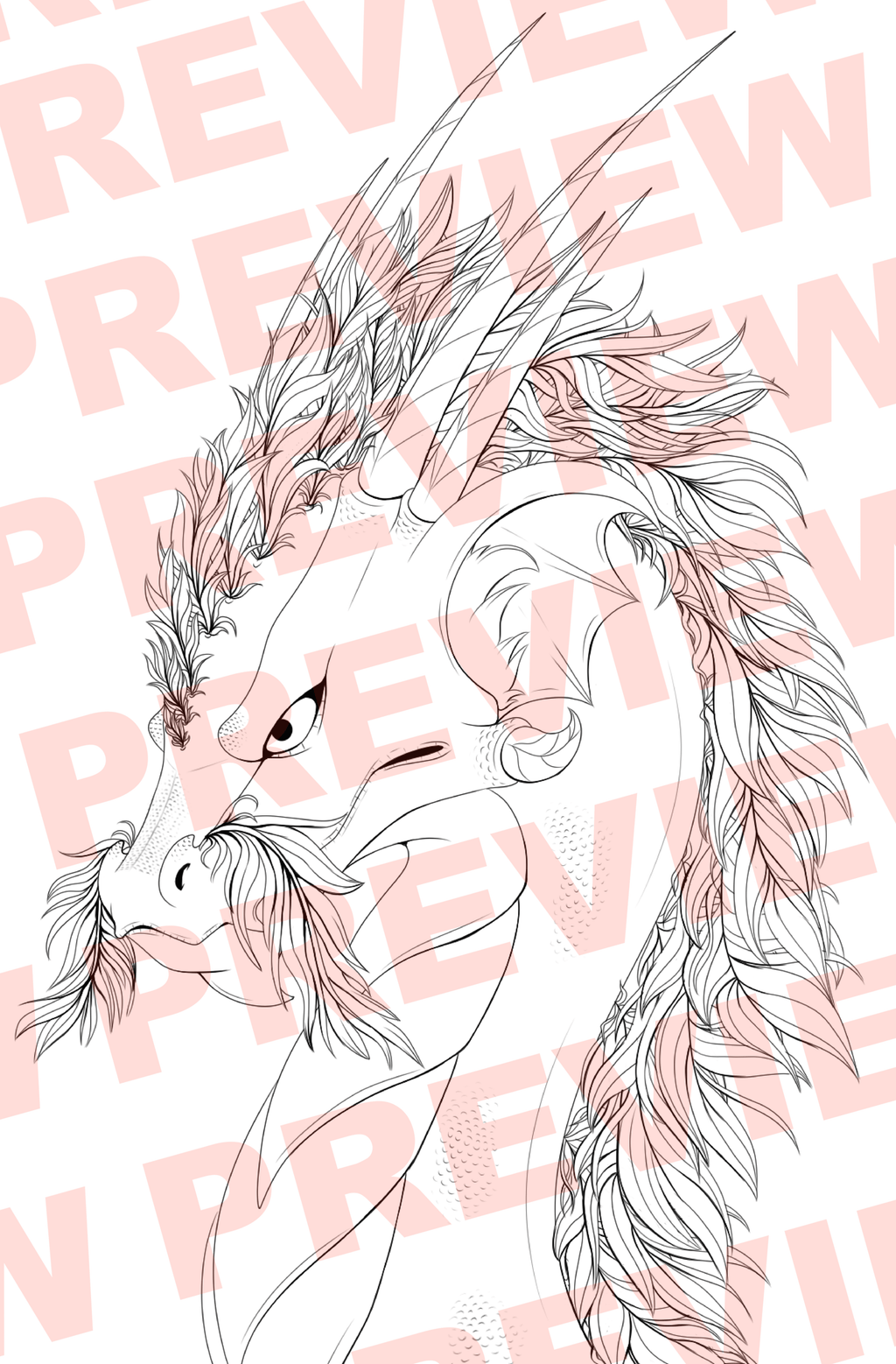 Willow Headshot - Colouring Page