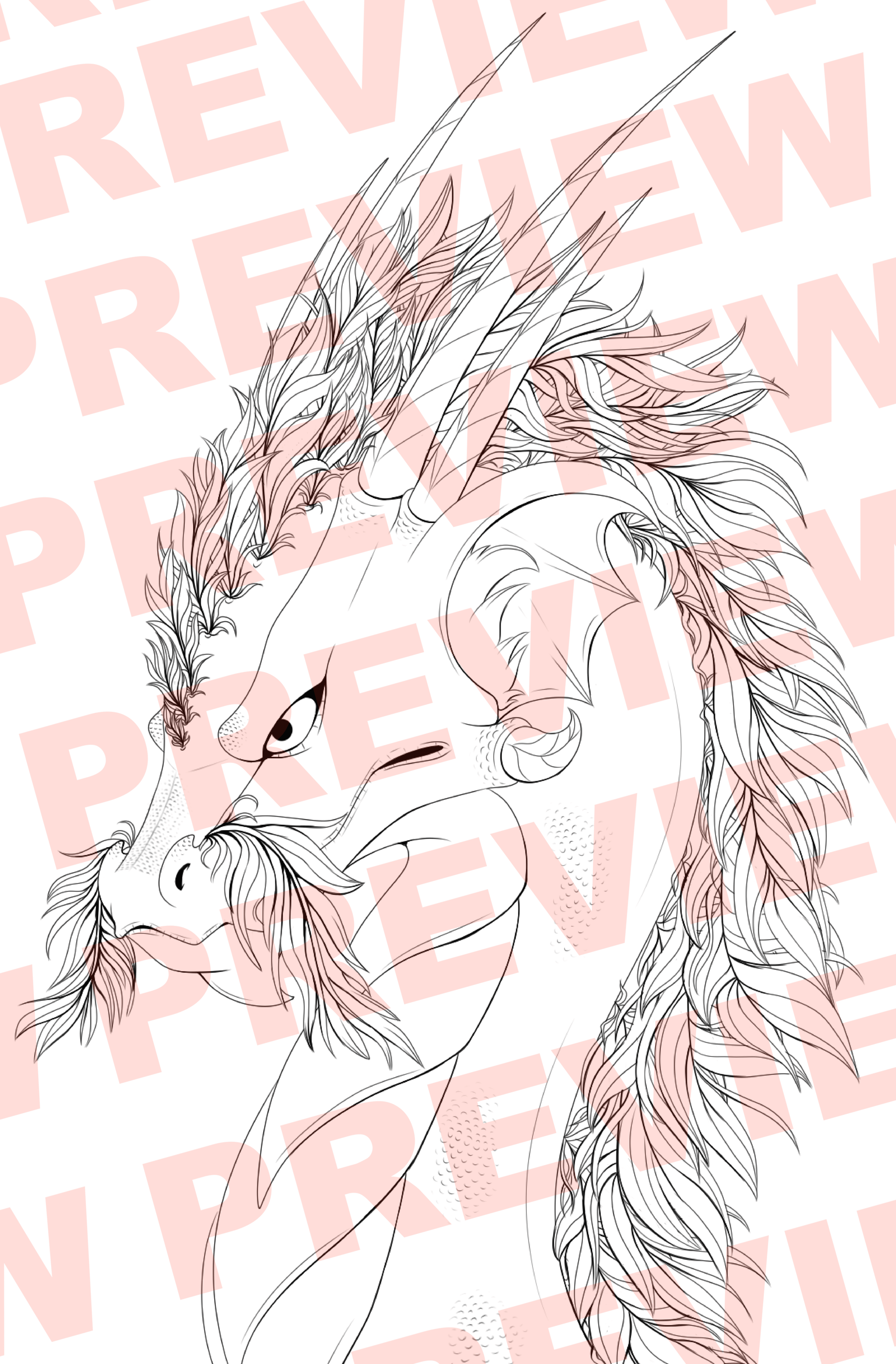 Willow Headshot - Colouring Page